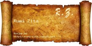 Rumi Zita névjegykártya