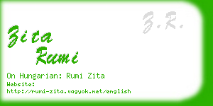 zita rumi business card